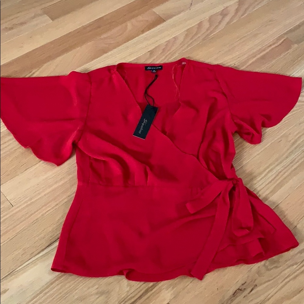 Polyester dress shirt